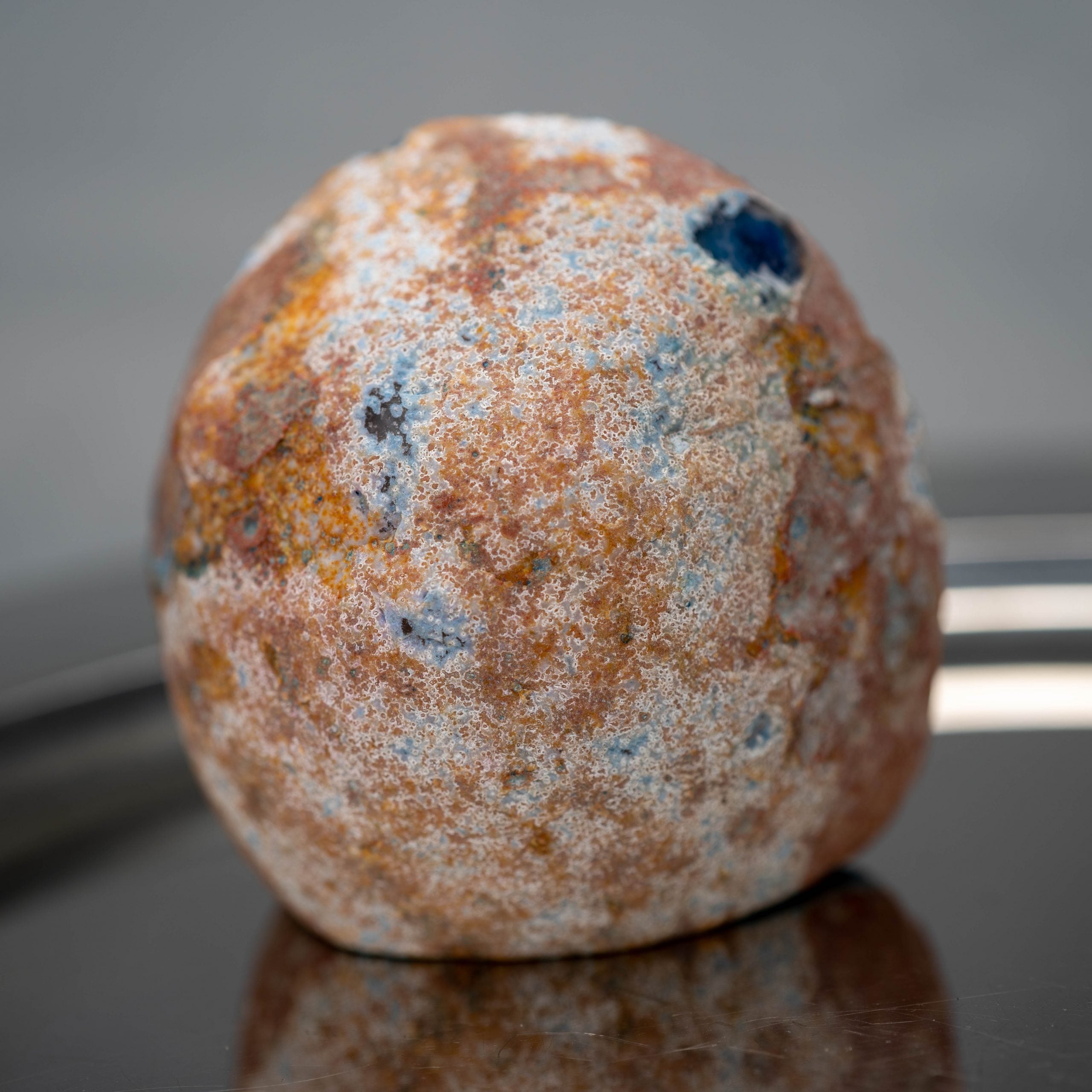 Geoda de ágata azul brasileña (180g)