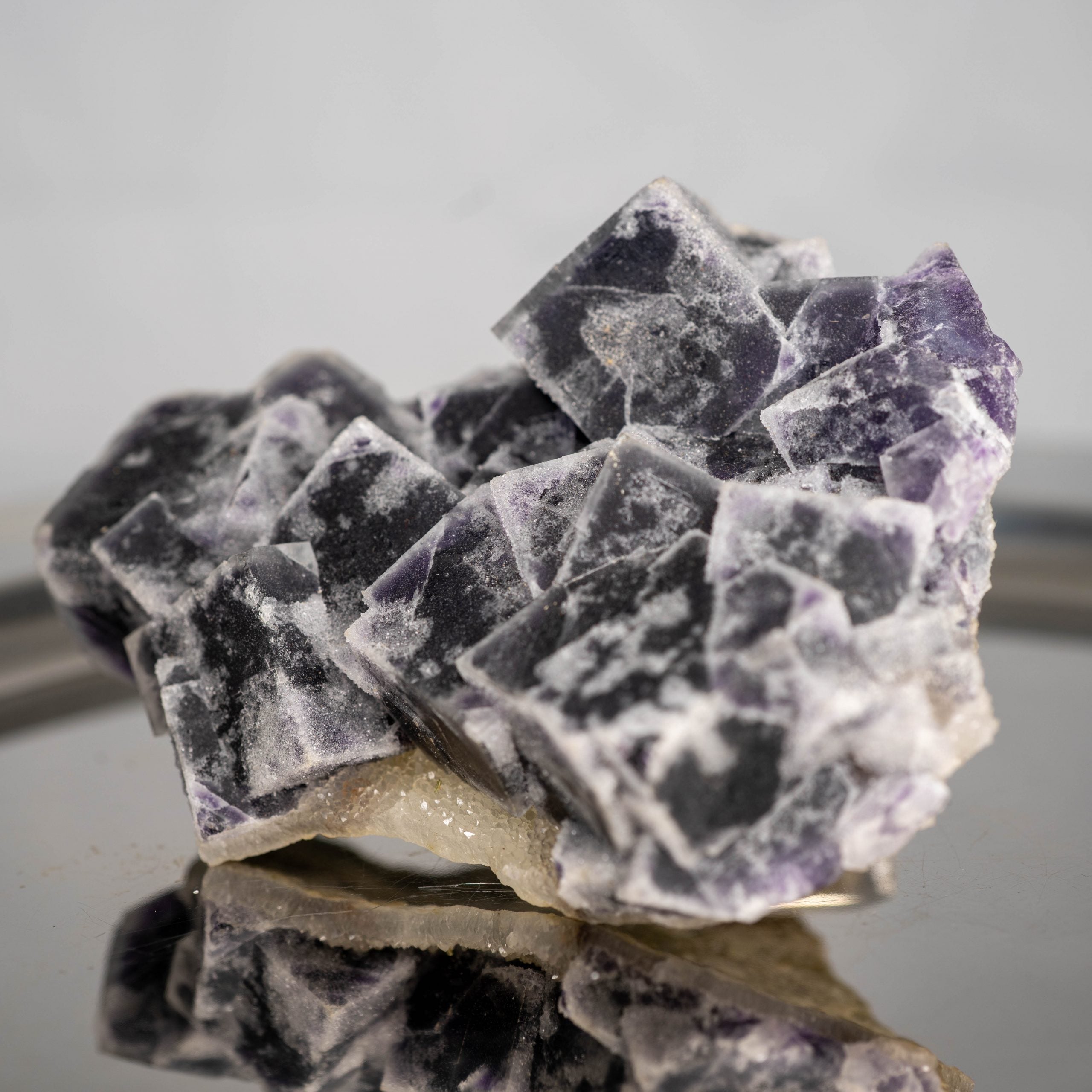 Fluorite Druzy Purple Cubic (330g)