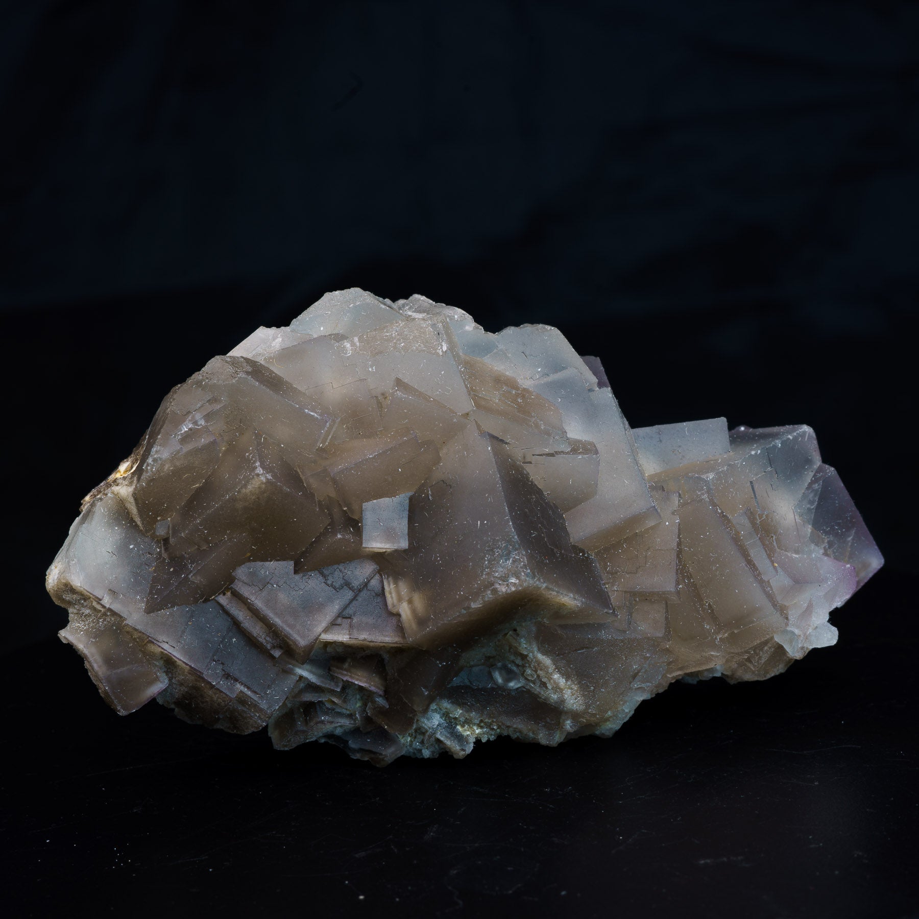 Grey Phantom Cubic Fluorite 135g