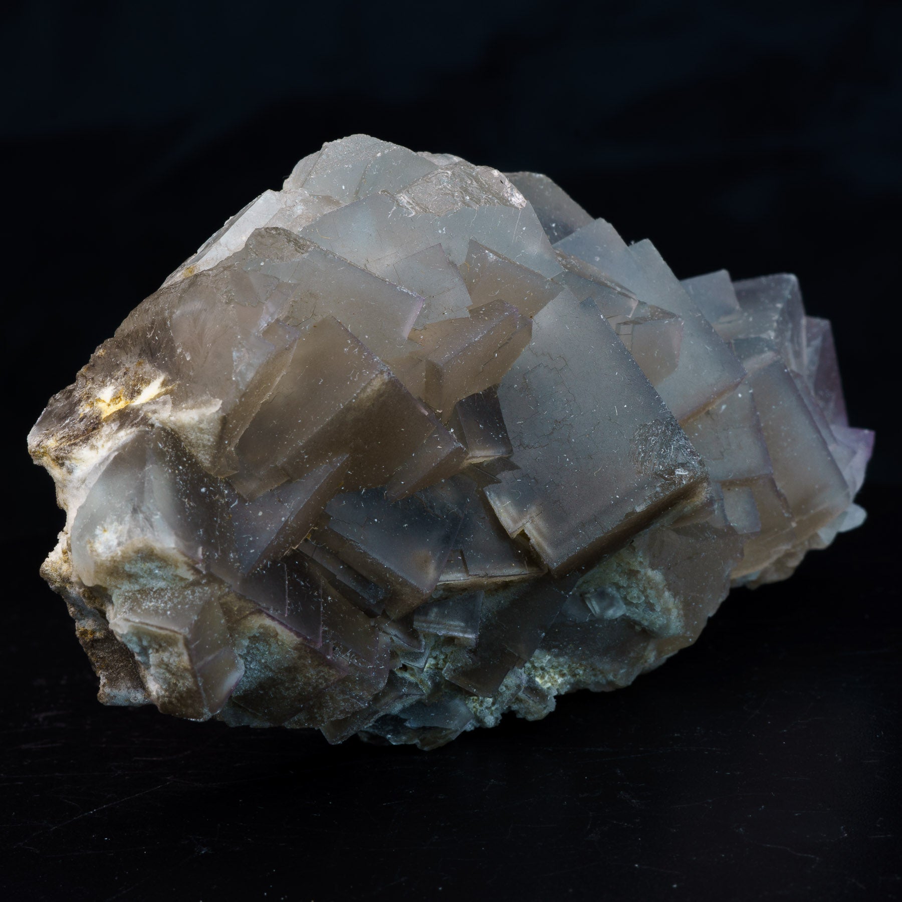 Grey Phantom Cubic Fluorite 135g