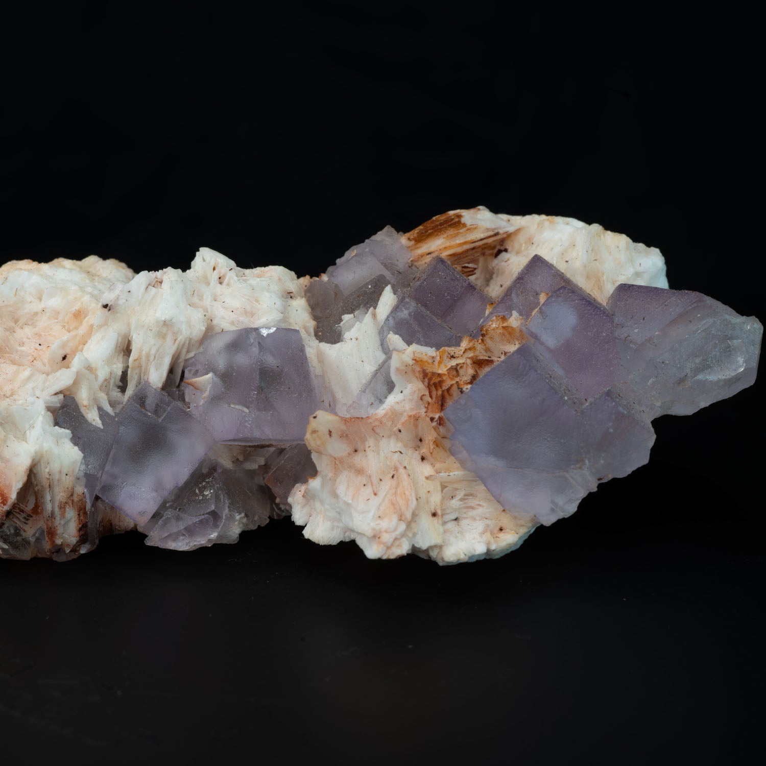 Lavender Fluorite with Barite 116g