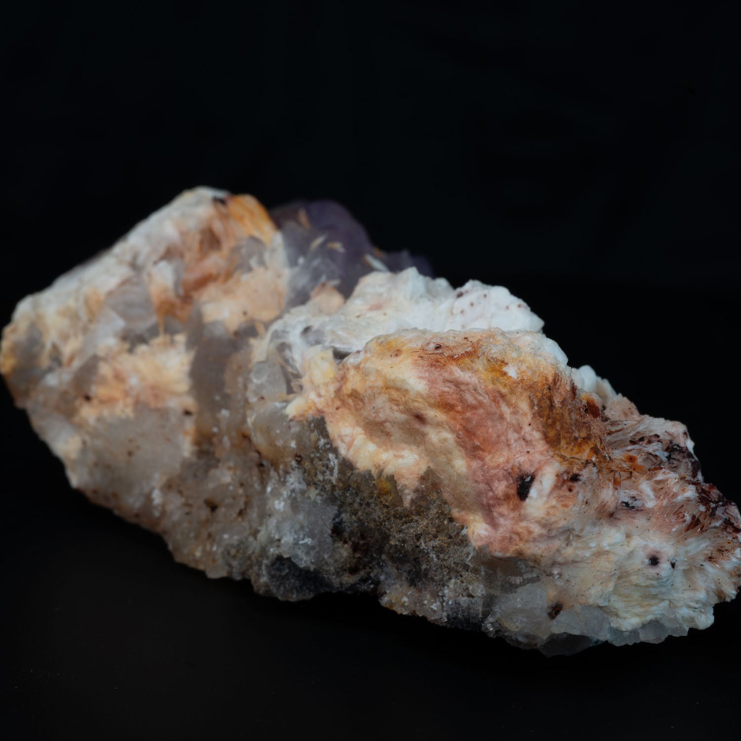 Lavender Fluorite with Barite 116g