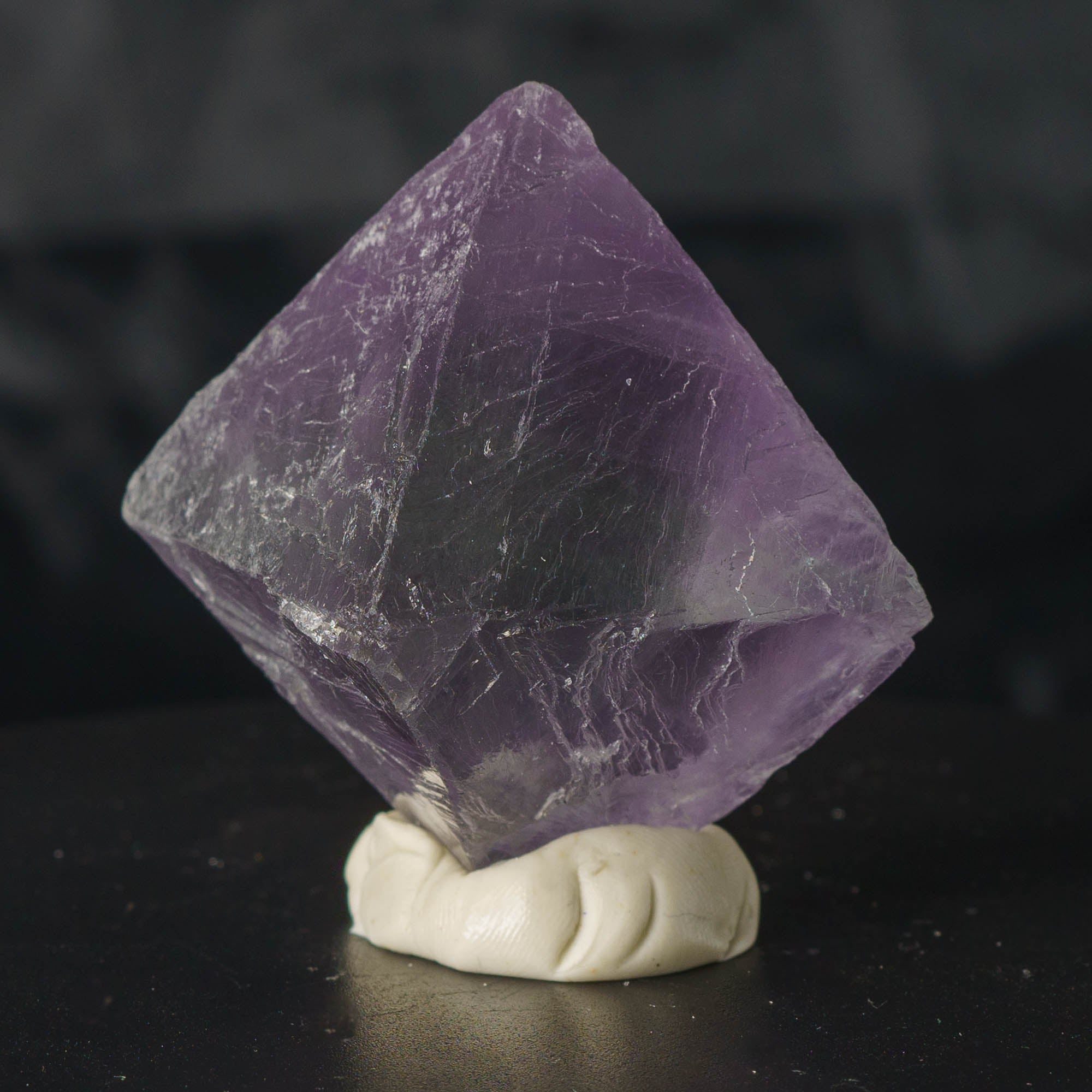 Purple Fluorite Octahedron 100g