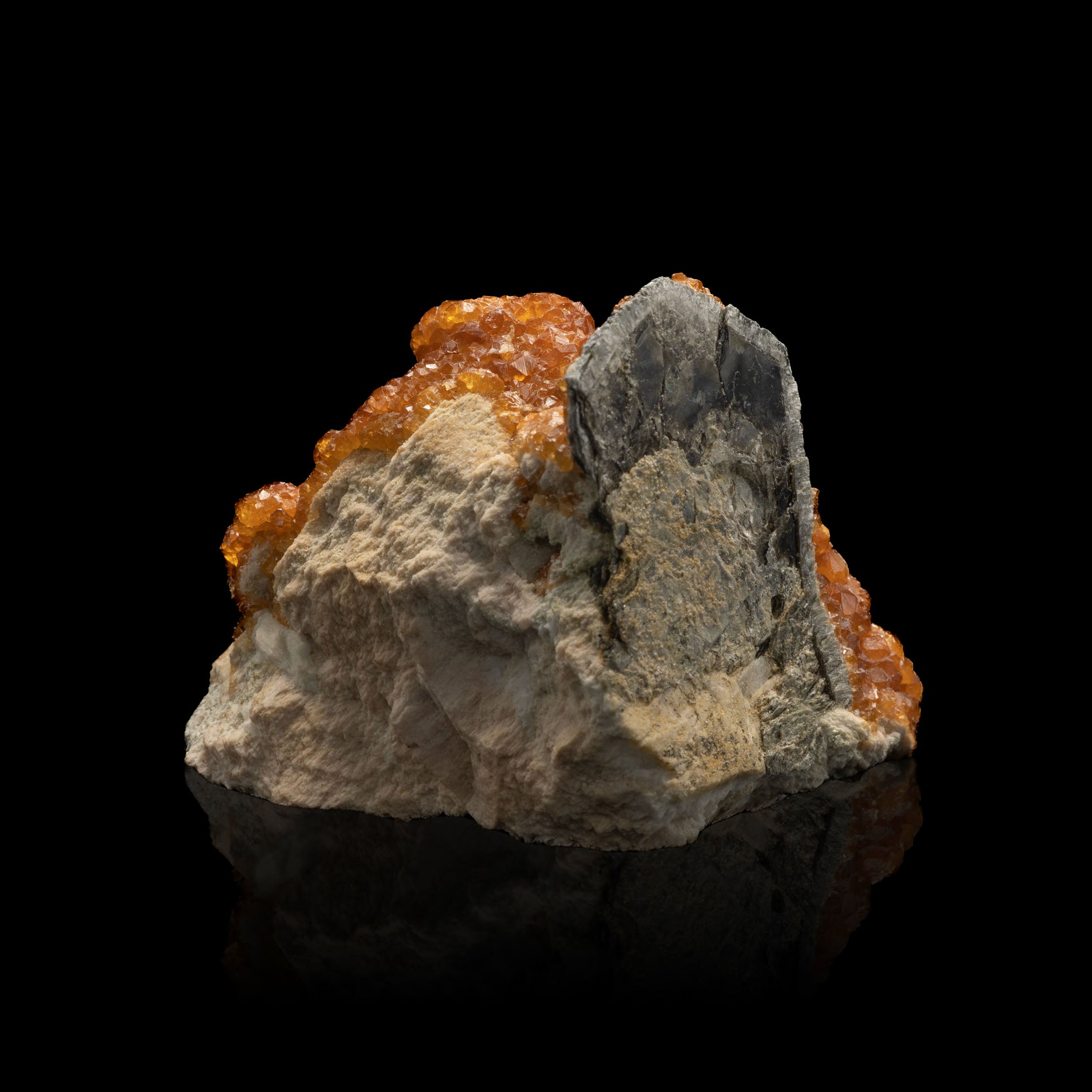 Spessartine Garnet - with Biotite Mica 52.6g