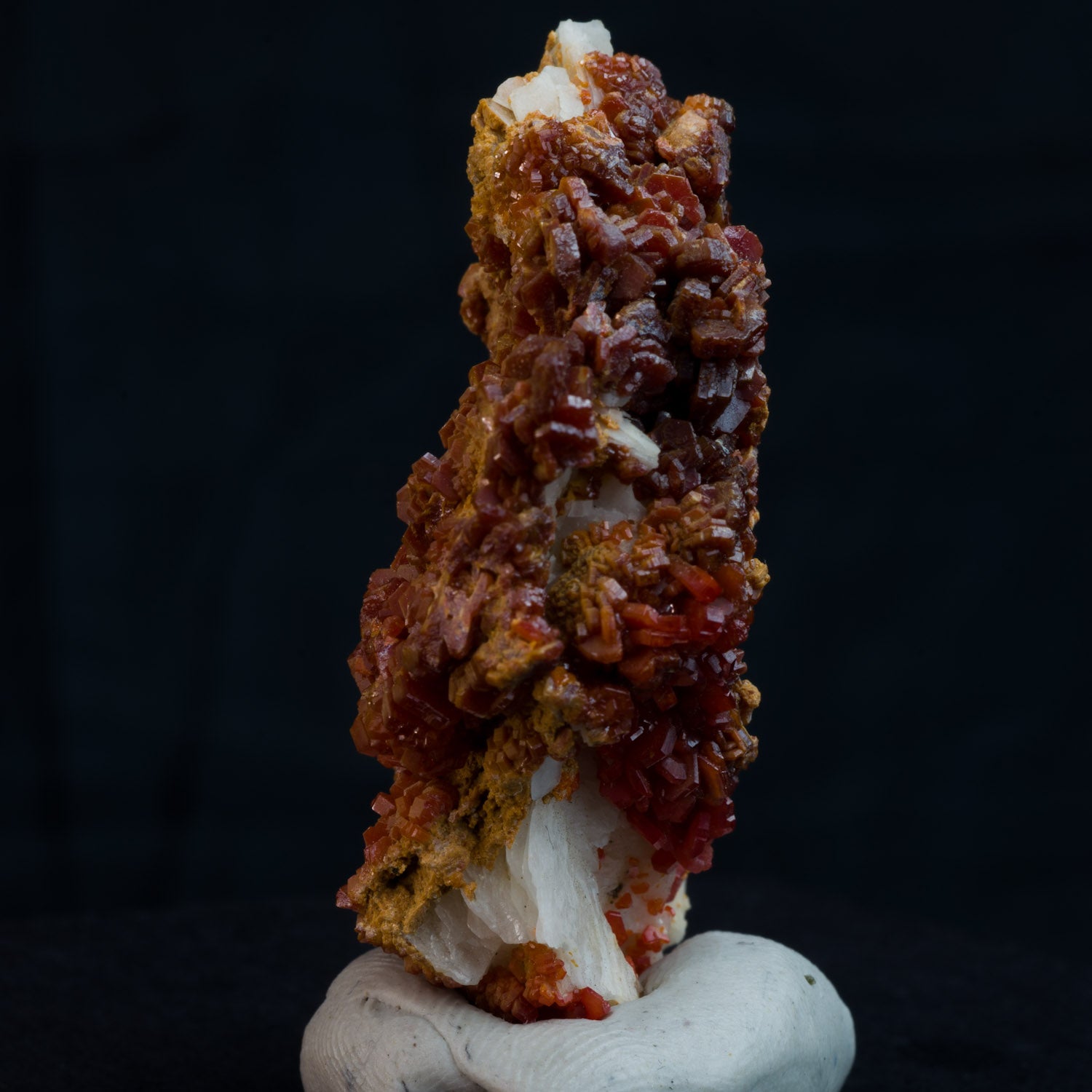 Vanadinite Cluster with Barite 44g - 49x36x12mm