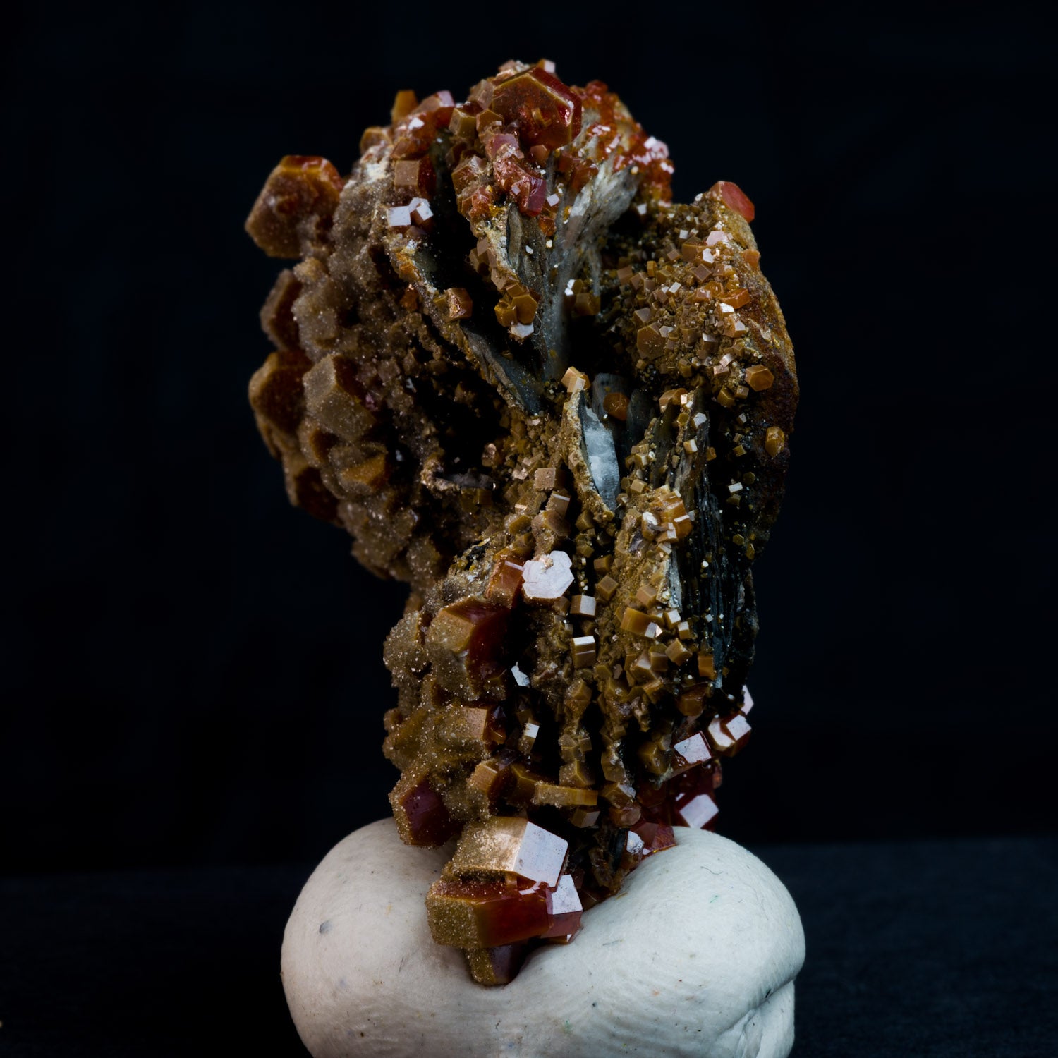 Vanadinite Cluster with Barite 53g