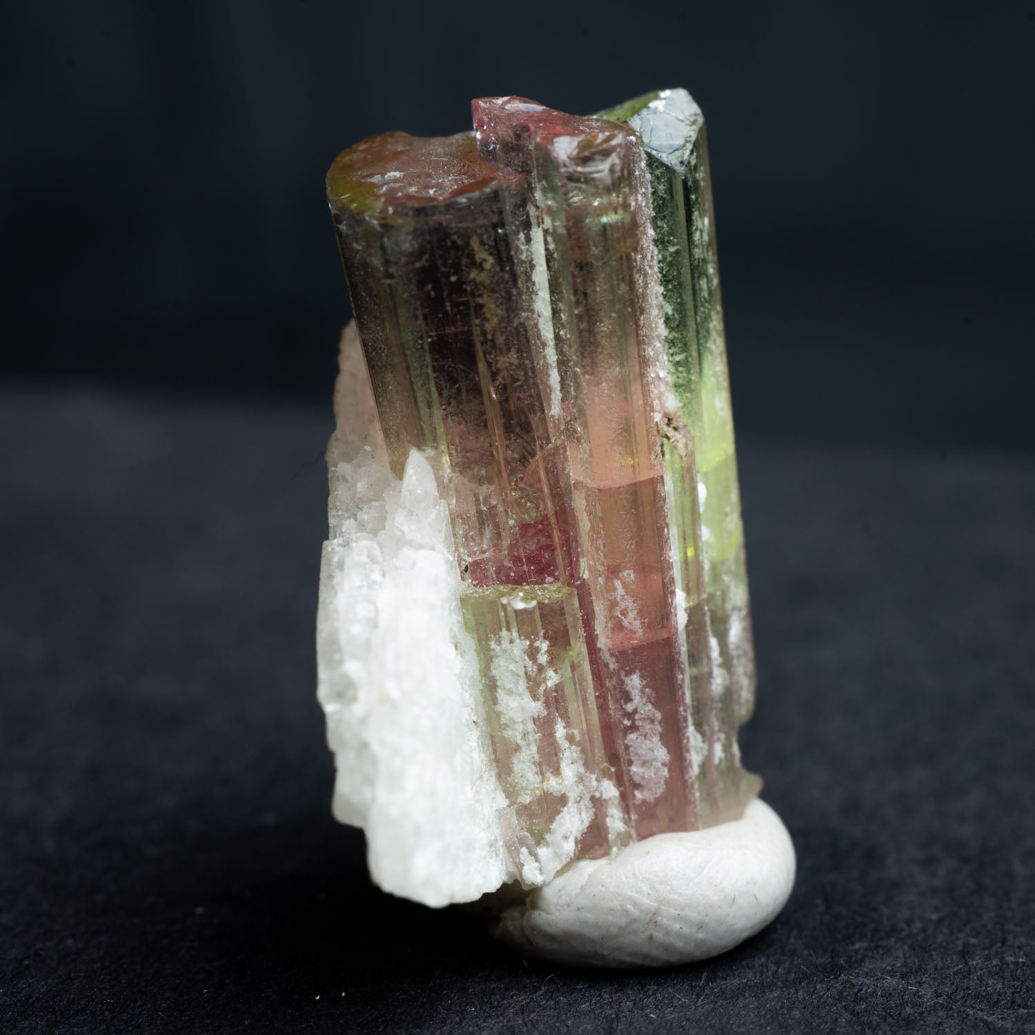 Watermelon Tourmaline with Quartz 33ct