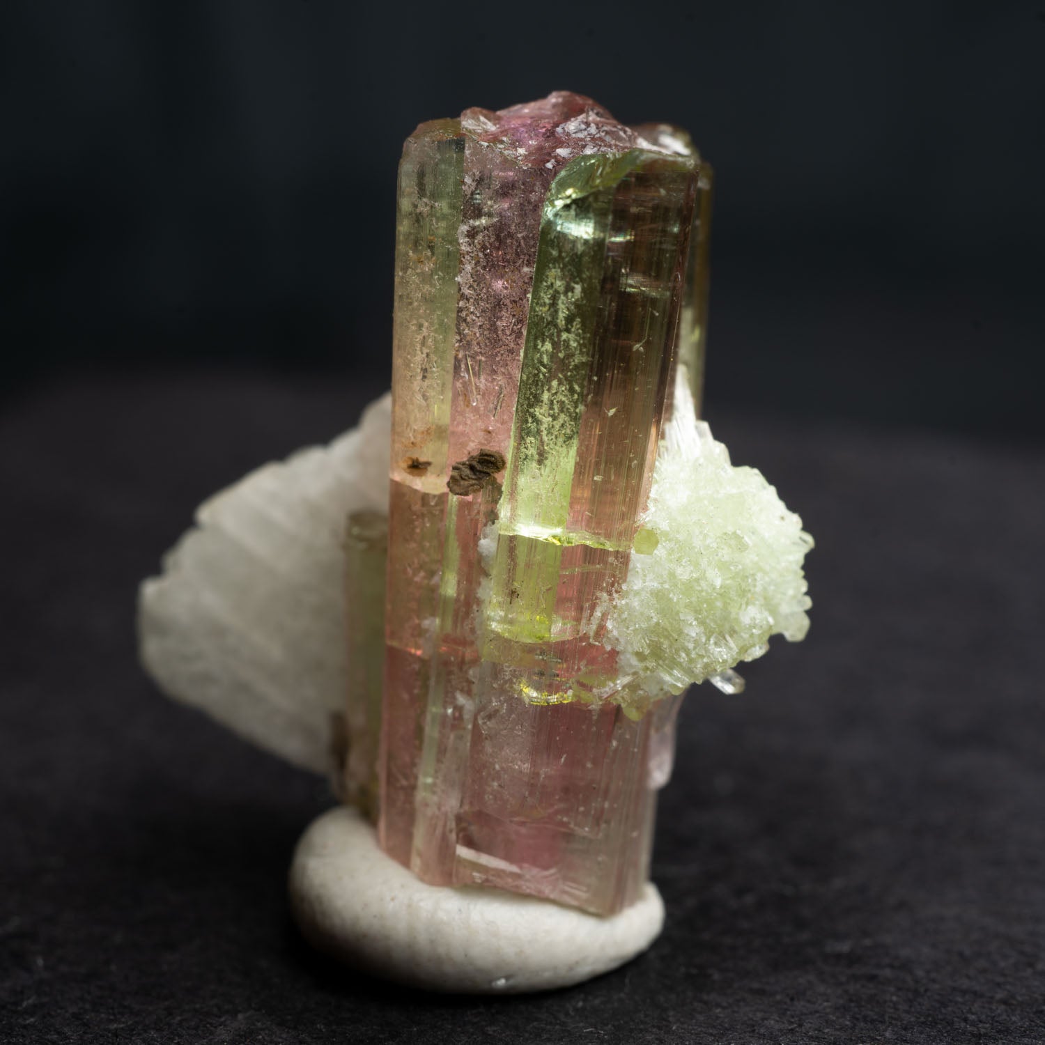 Watermelon Tourmaline with Quartz 33ct