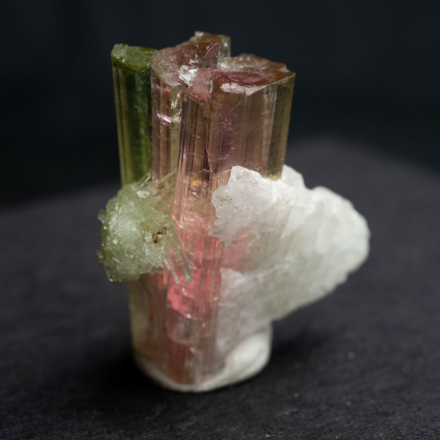 Watermelon Tourmaline with Quartz 33ct