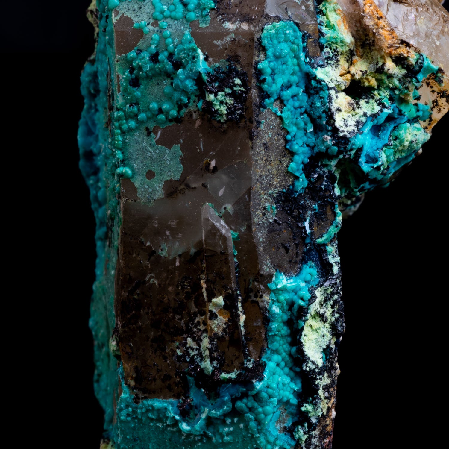 Chrysocolla, Malachite, Tentadora Quartz 92g