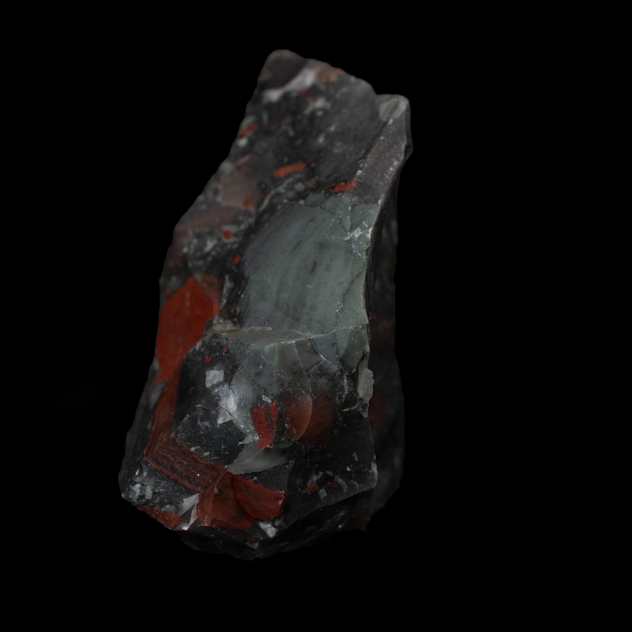 African Bloodstone with Pyrite