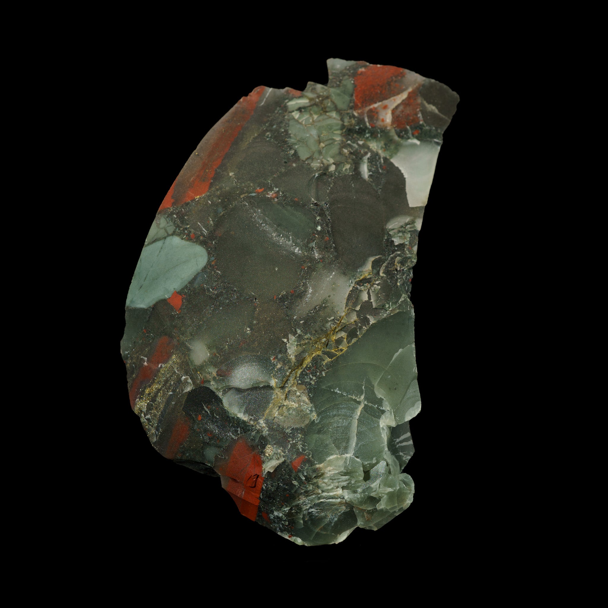 African Bloodstone with Pyrite