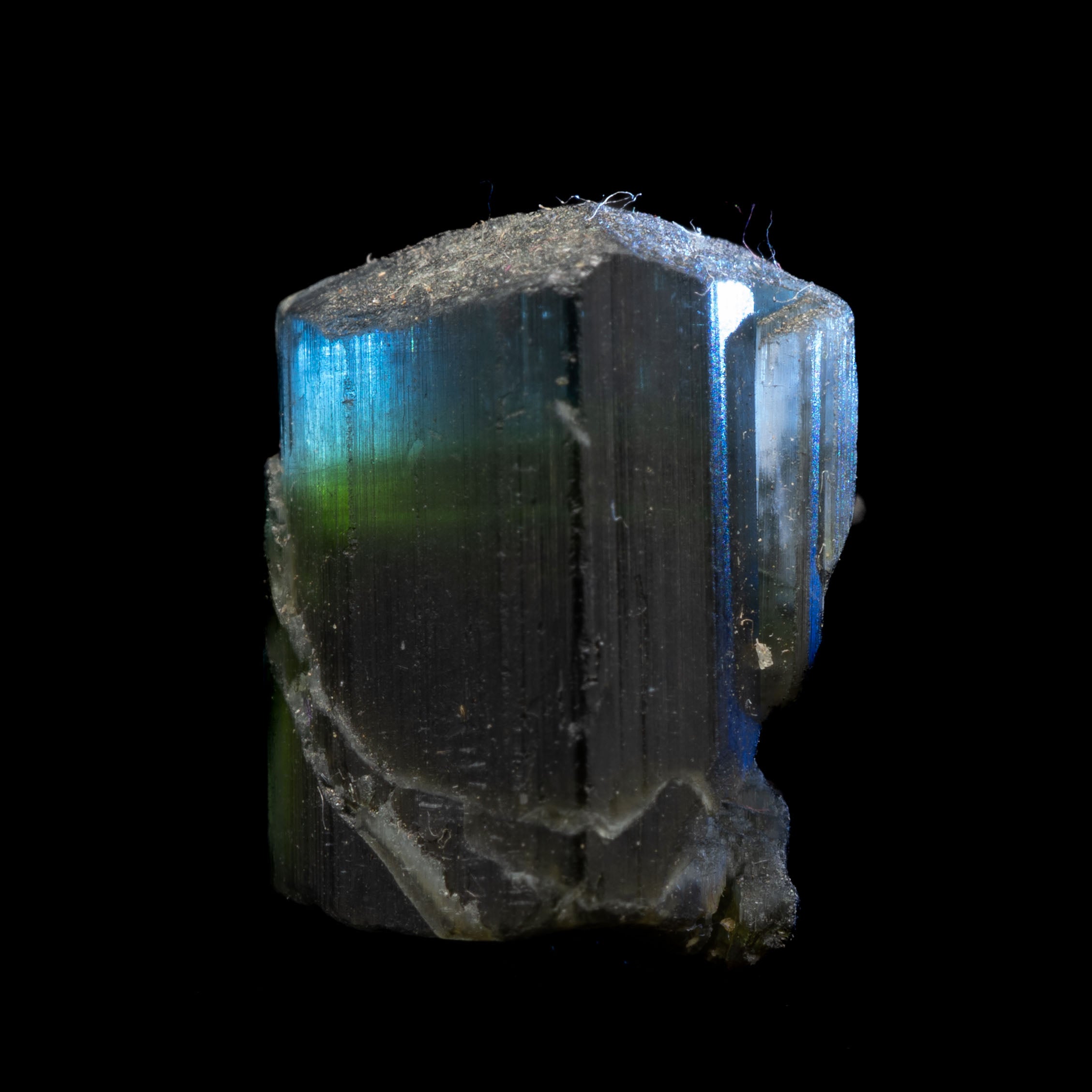 Aqua Blue Cap Tricolor Tourmaline 3.36g