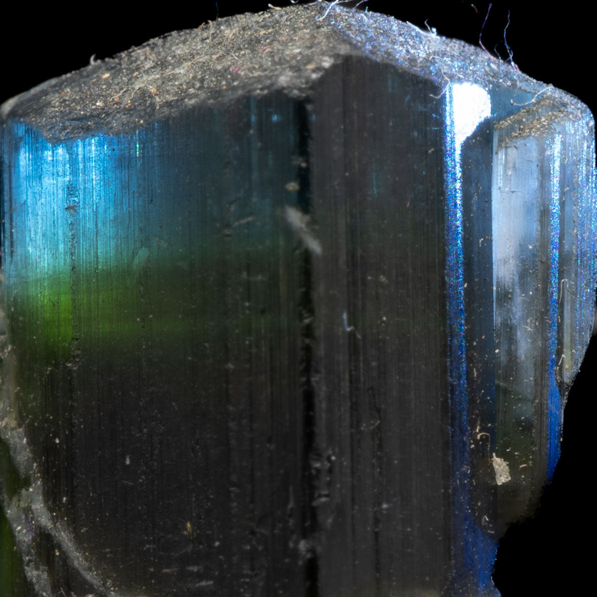 Aqua Blue Cap Tricolor Tourmaline 3.36g