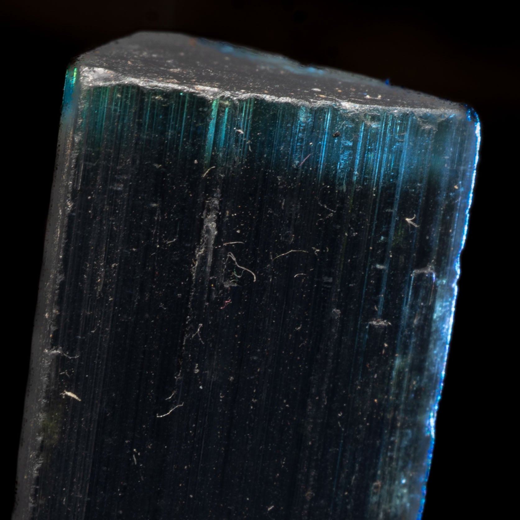 Blue & Green Cap Tricolor Tourmaline 70ct