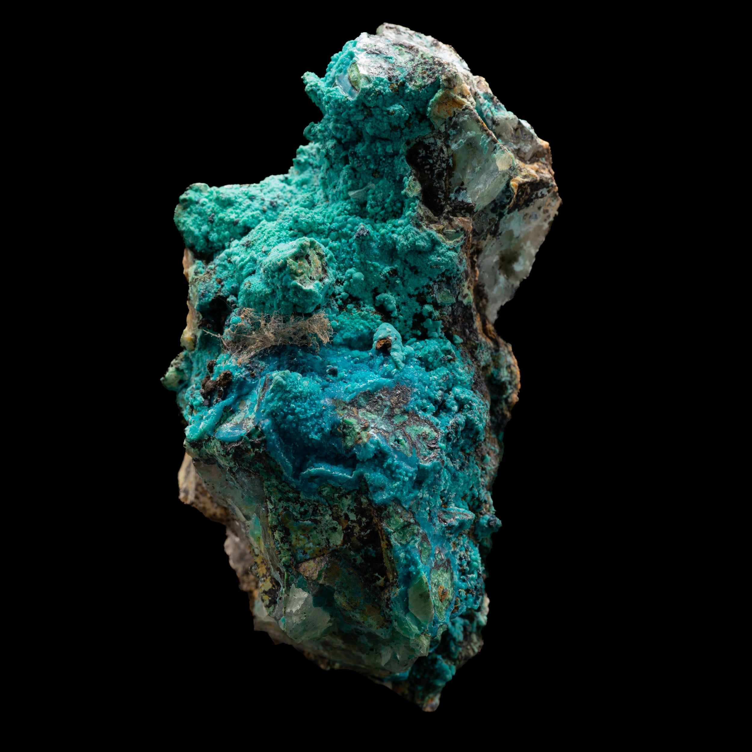 Chrysocolla, Malachite Tentadora Quartz 149g