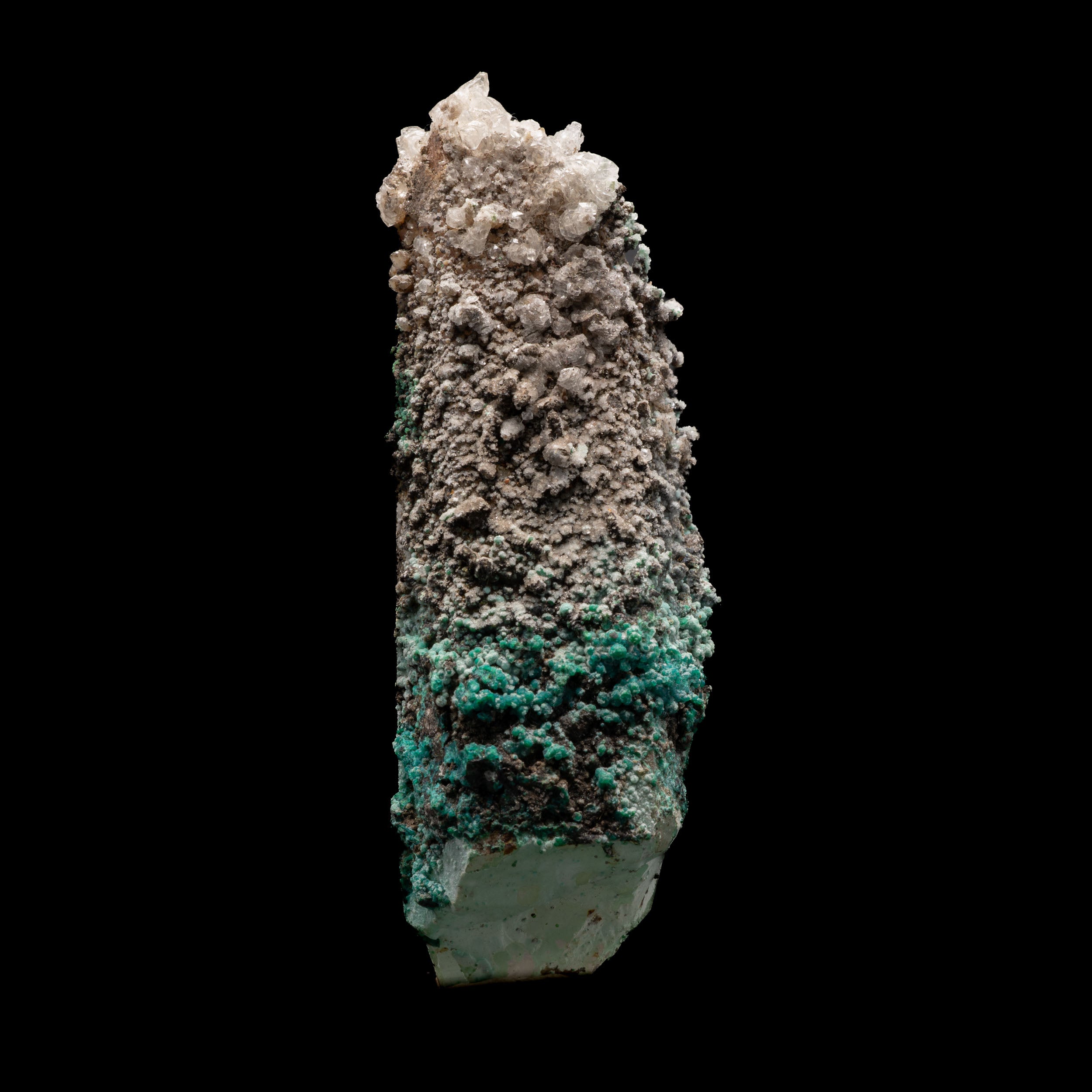 Chrysocolla, Malachite Tentadora Quartz 69g