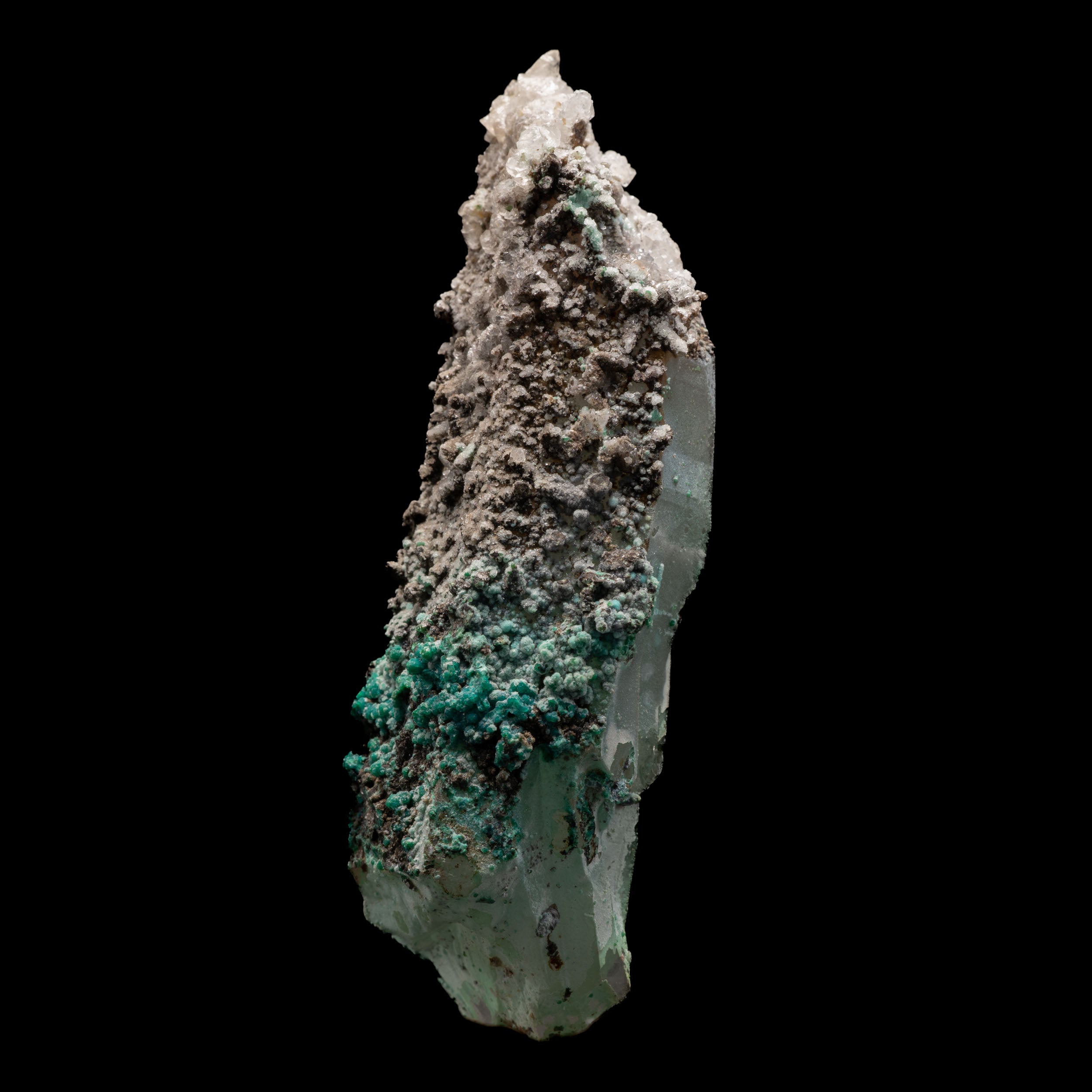 Chrysocolla, Malachite Tentadora Quartz 69g