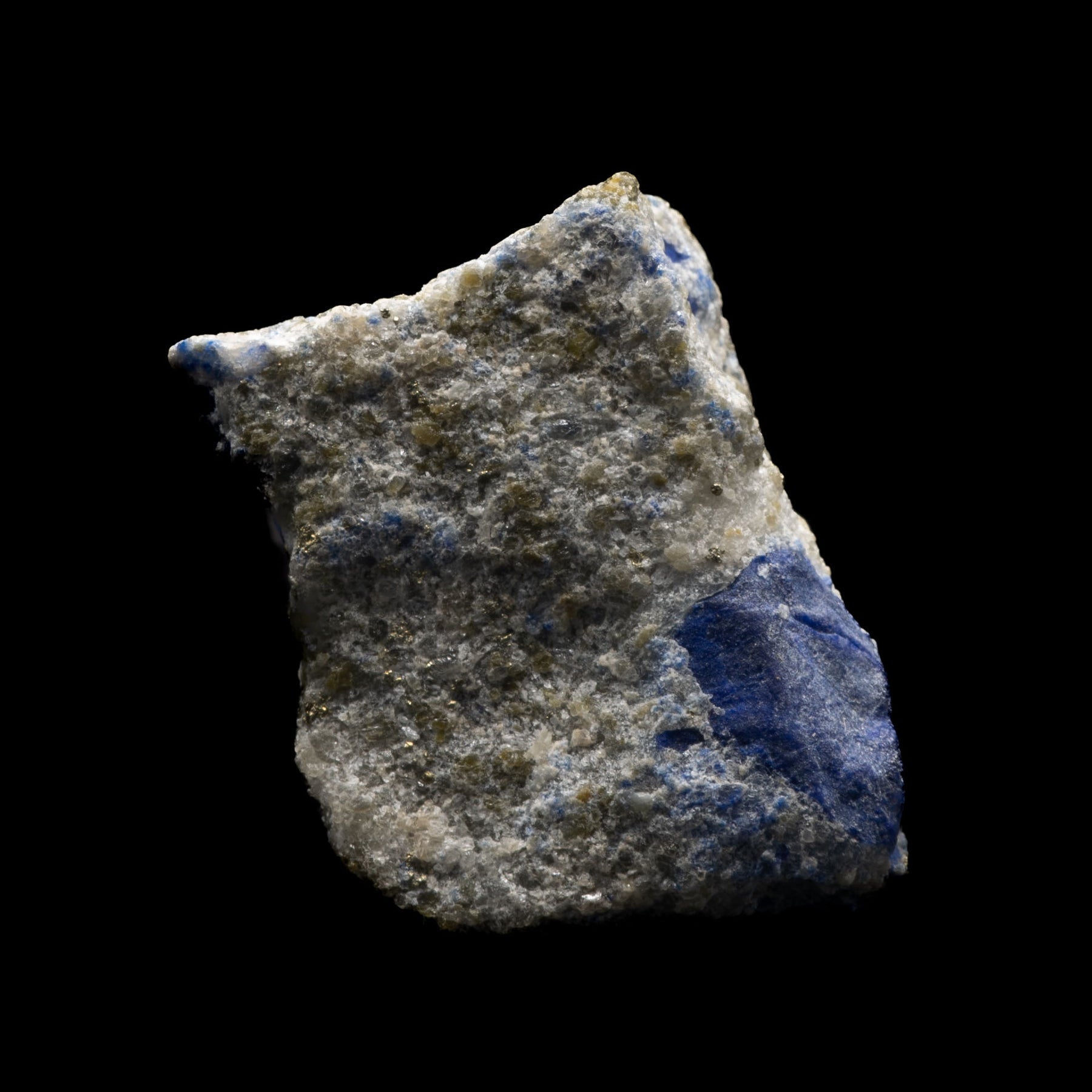 Royal Blue Lapis Lazuli with Pyrite & Calcite 28.7g