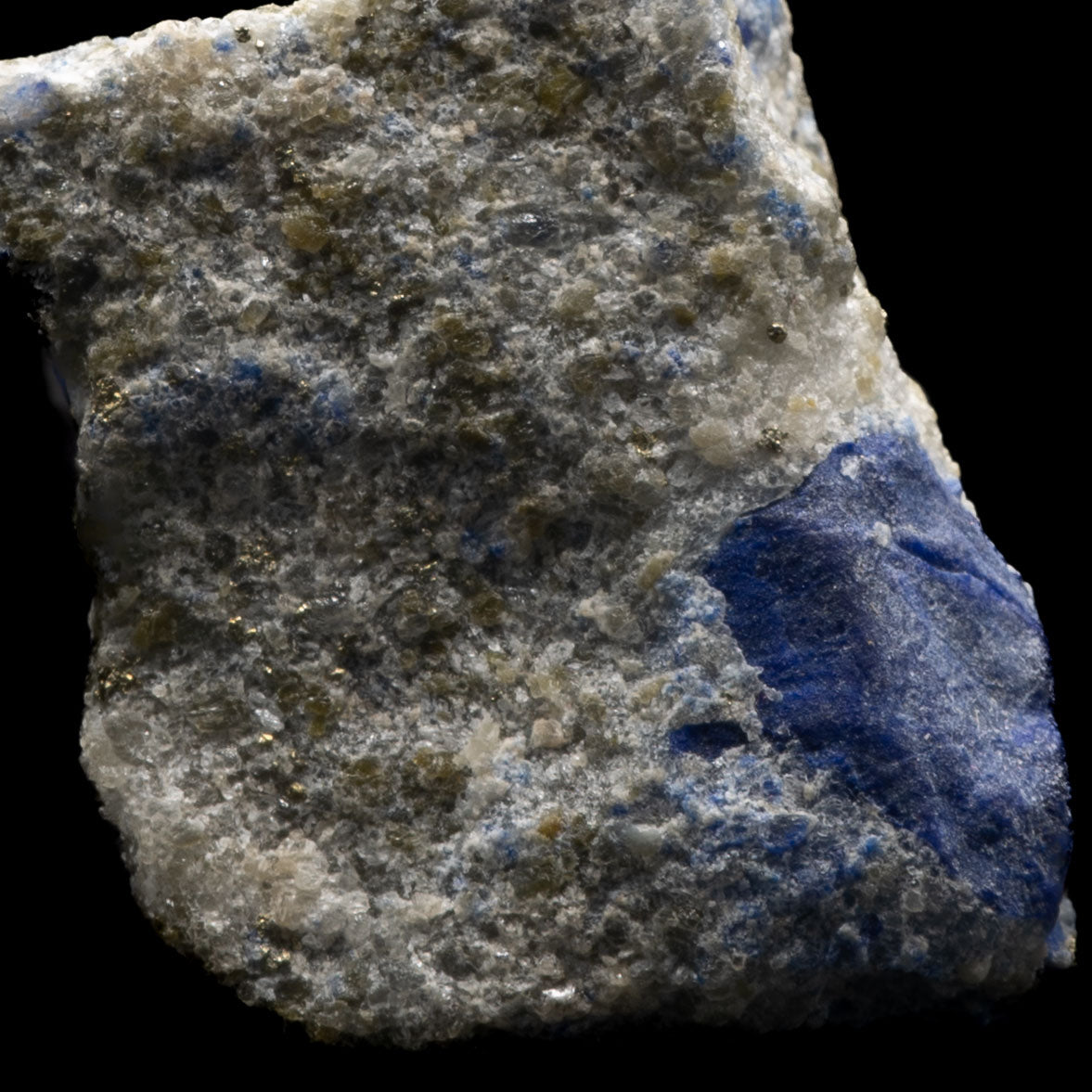 Royal Blue Lapis Lazuli with Pyrite & Calcite 28.7g