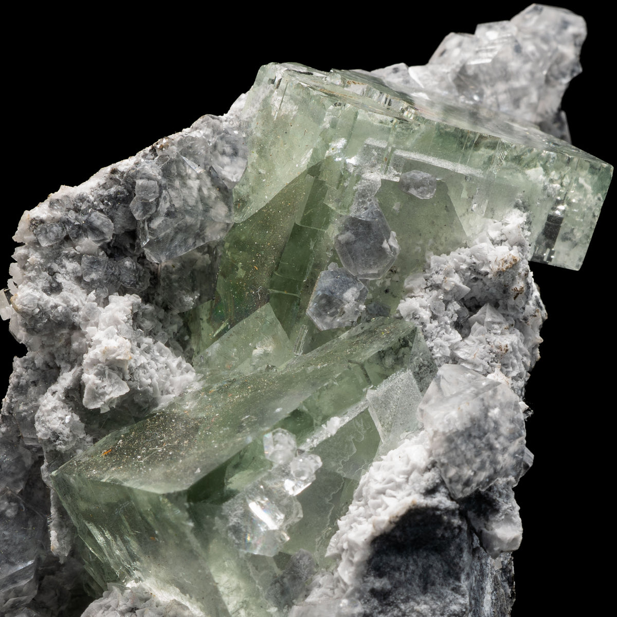 Transparent Green Fluorite 209g