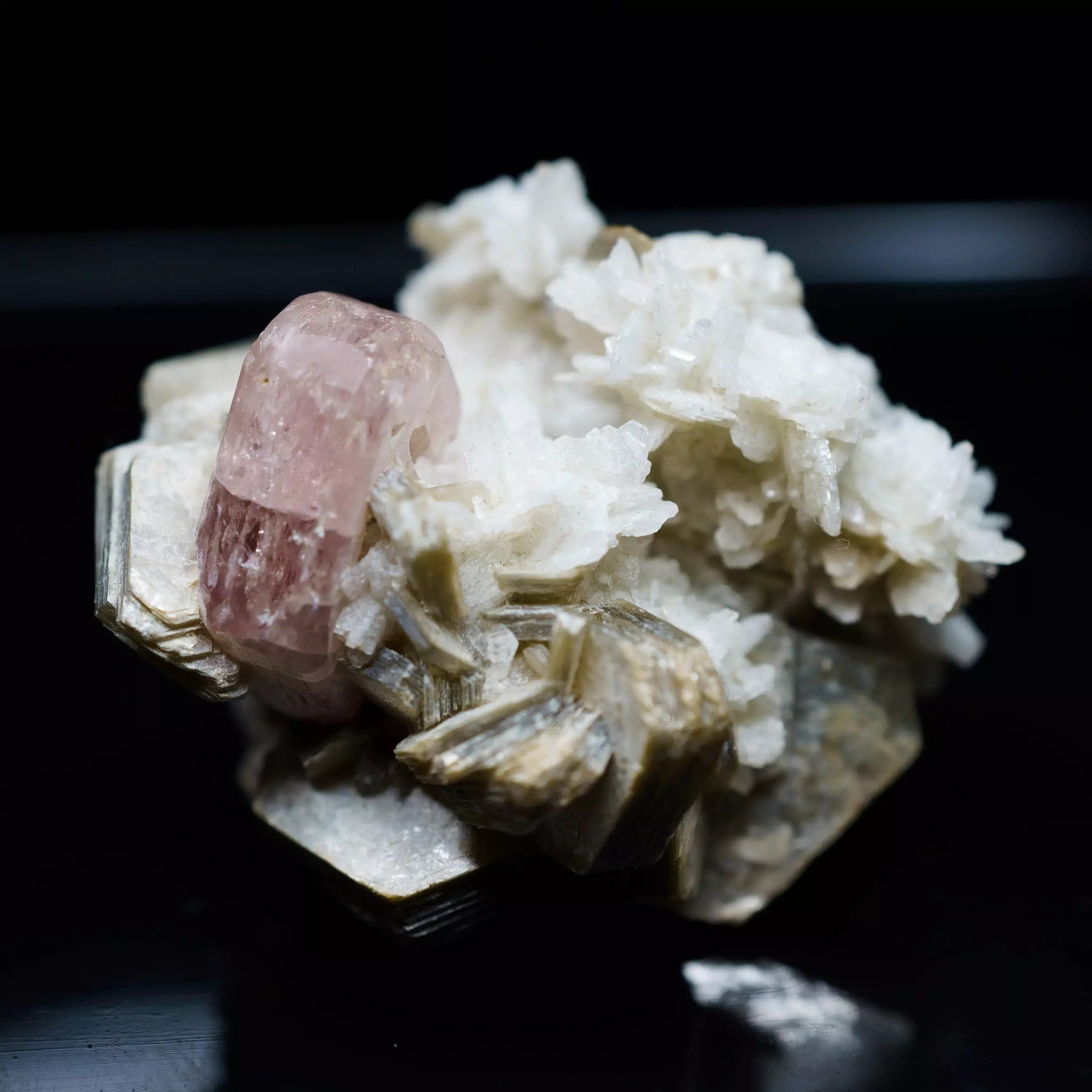 Pink Apatite on Muscovite 25.5g