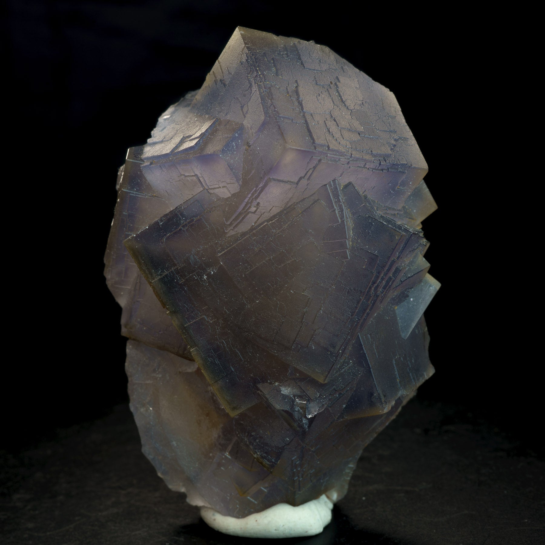 Grey Purple Phantom Cubic Fluorite 161g