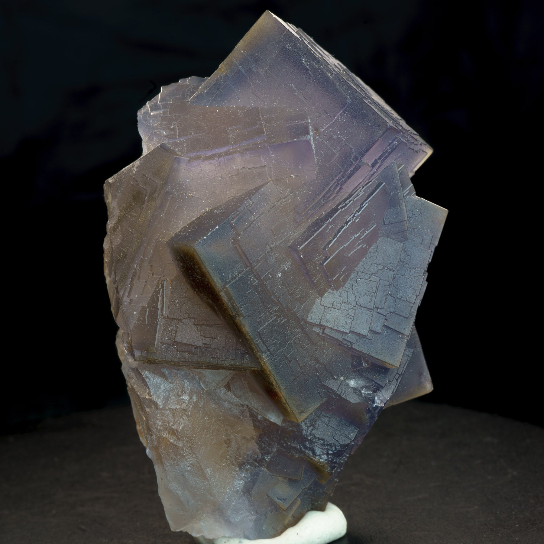 Grey Purple Phantom Cubic Fluorite 161g