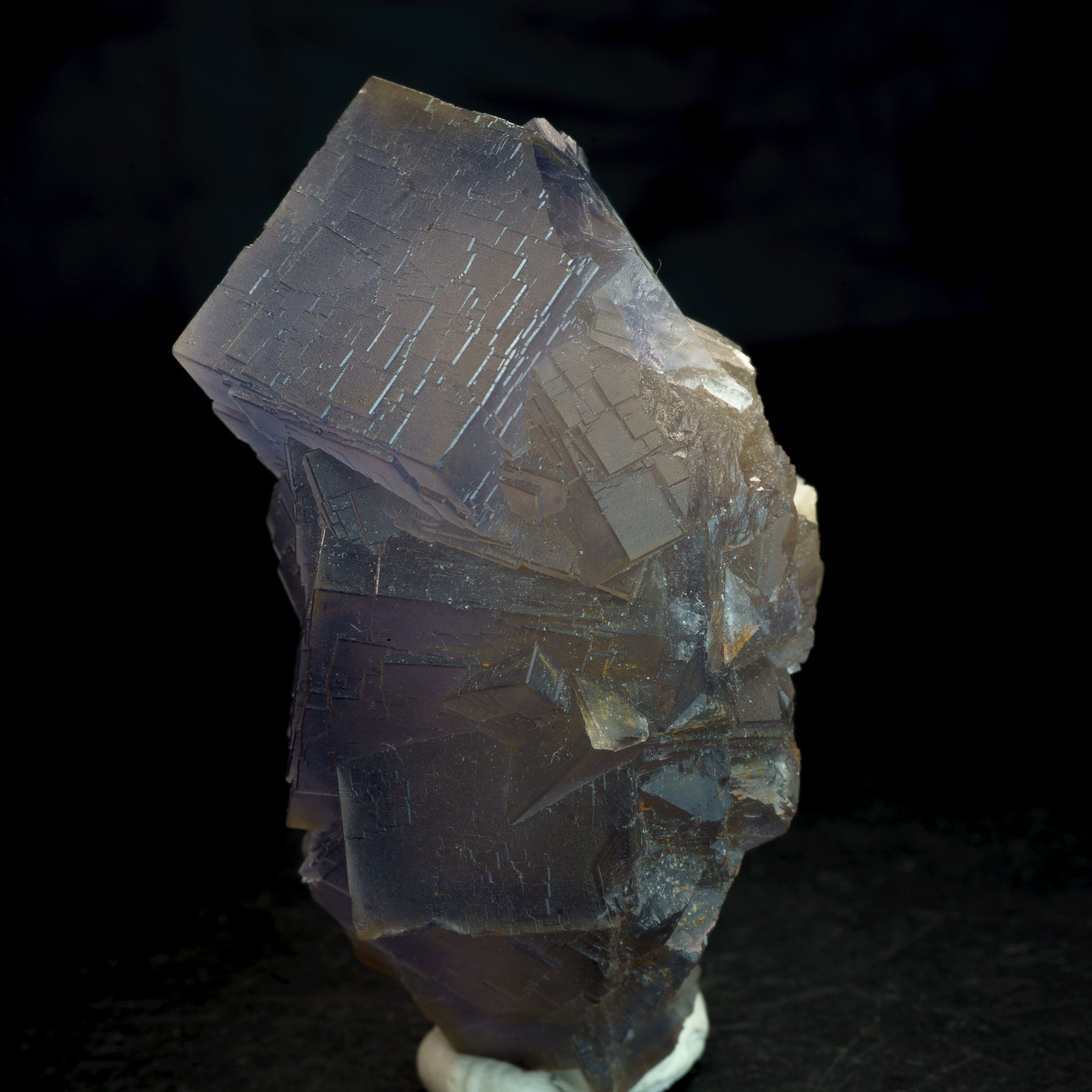 Grey Purple Phantom Cubic Fluorite 161g