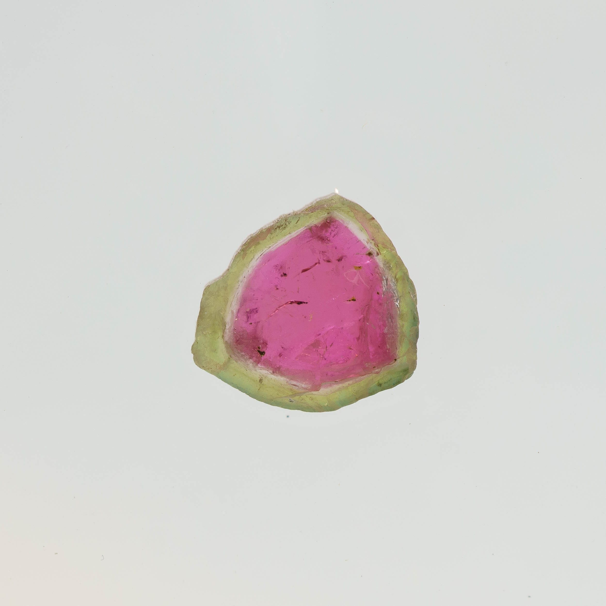 Watermelon Tourmaline Slice