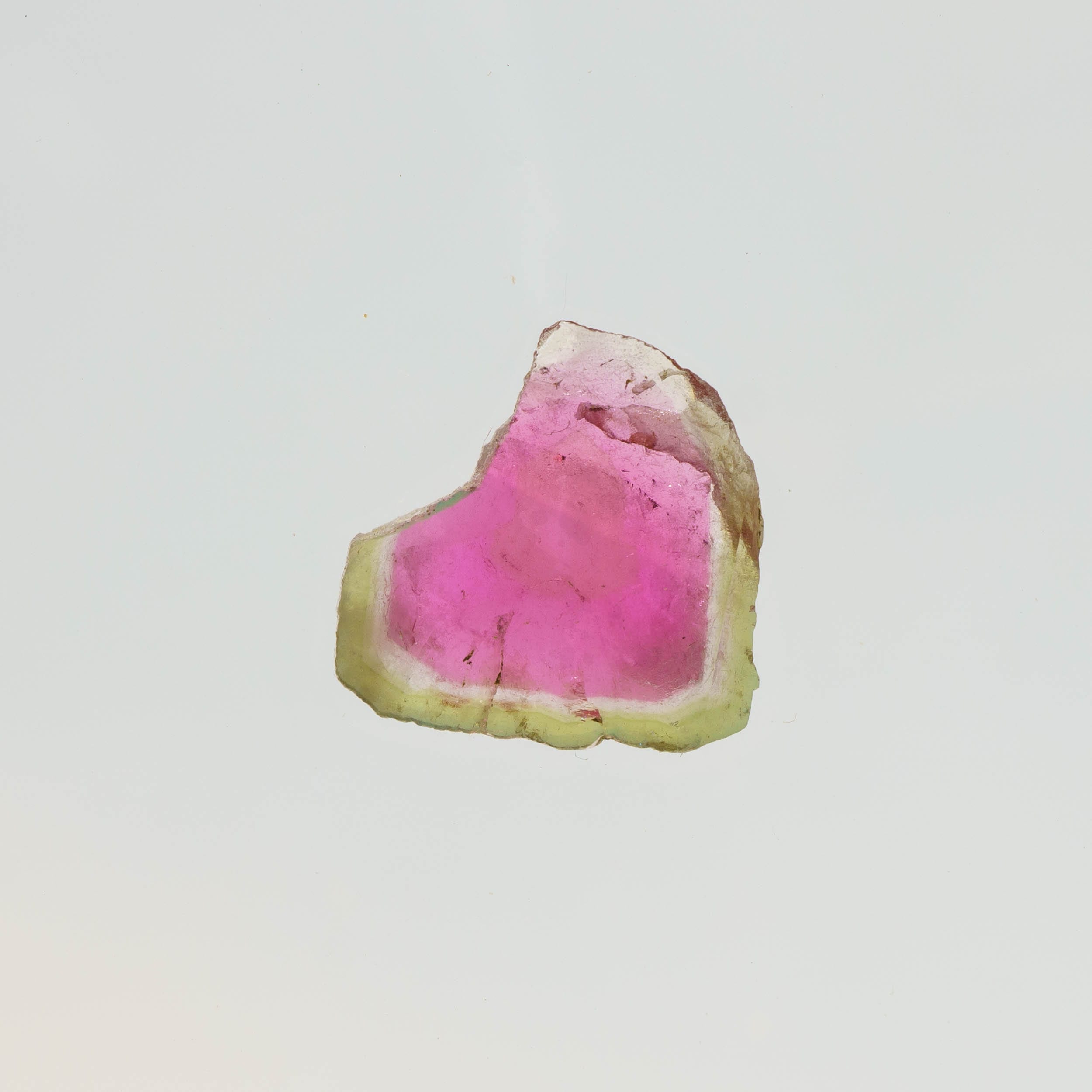 Watermelon Tourmaline Slice