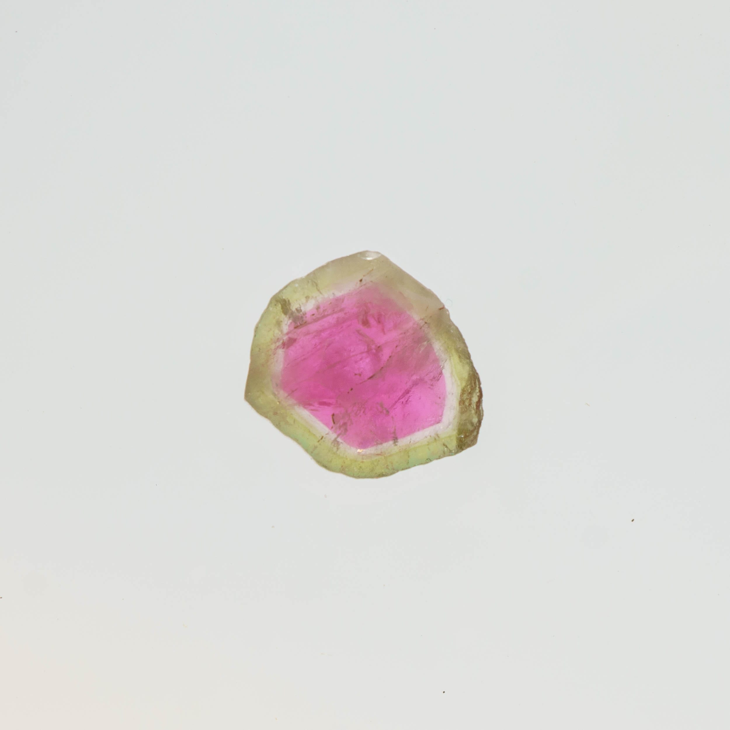 Watermelon Tourmaline Slice