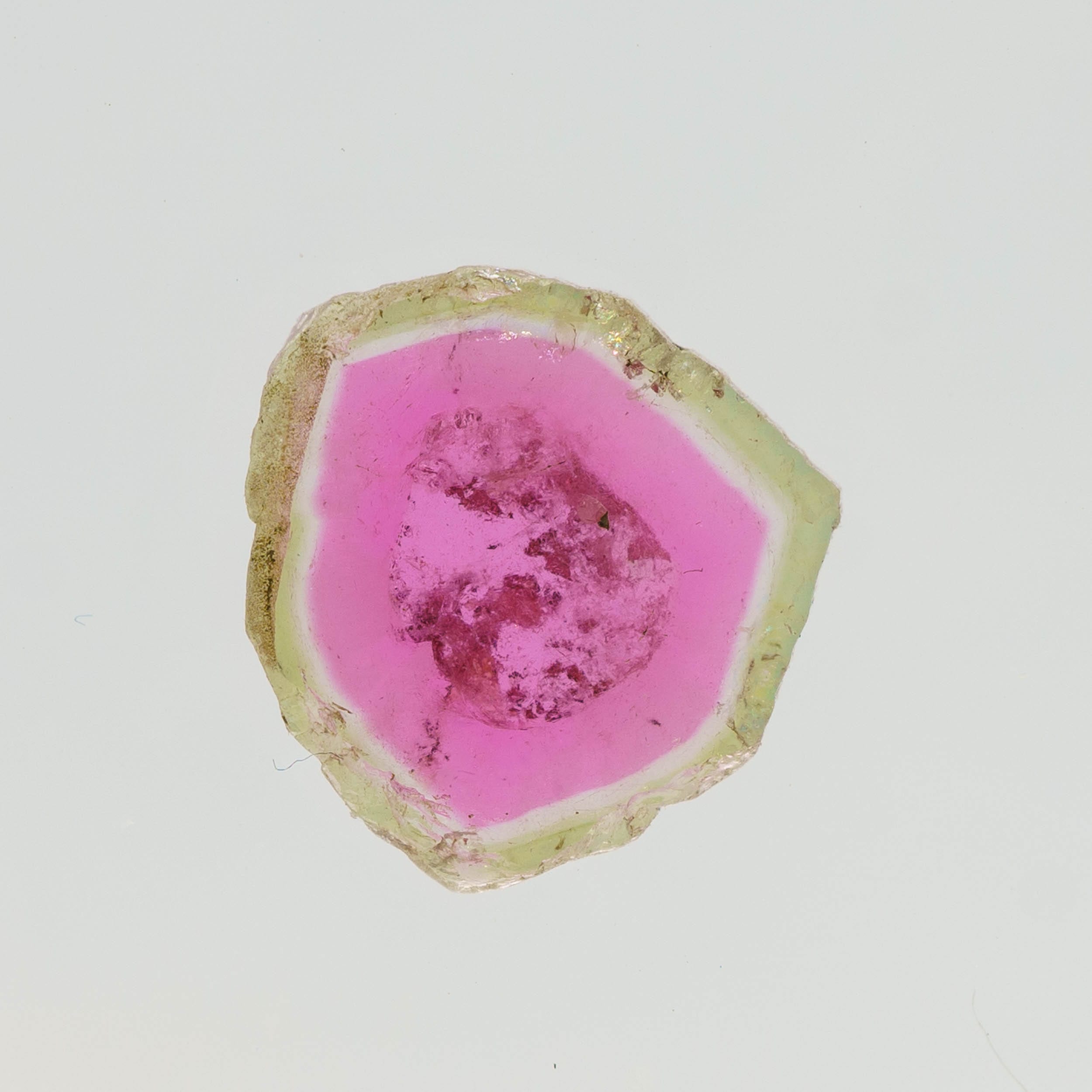 Watermelon Tourmaline Slice