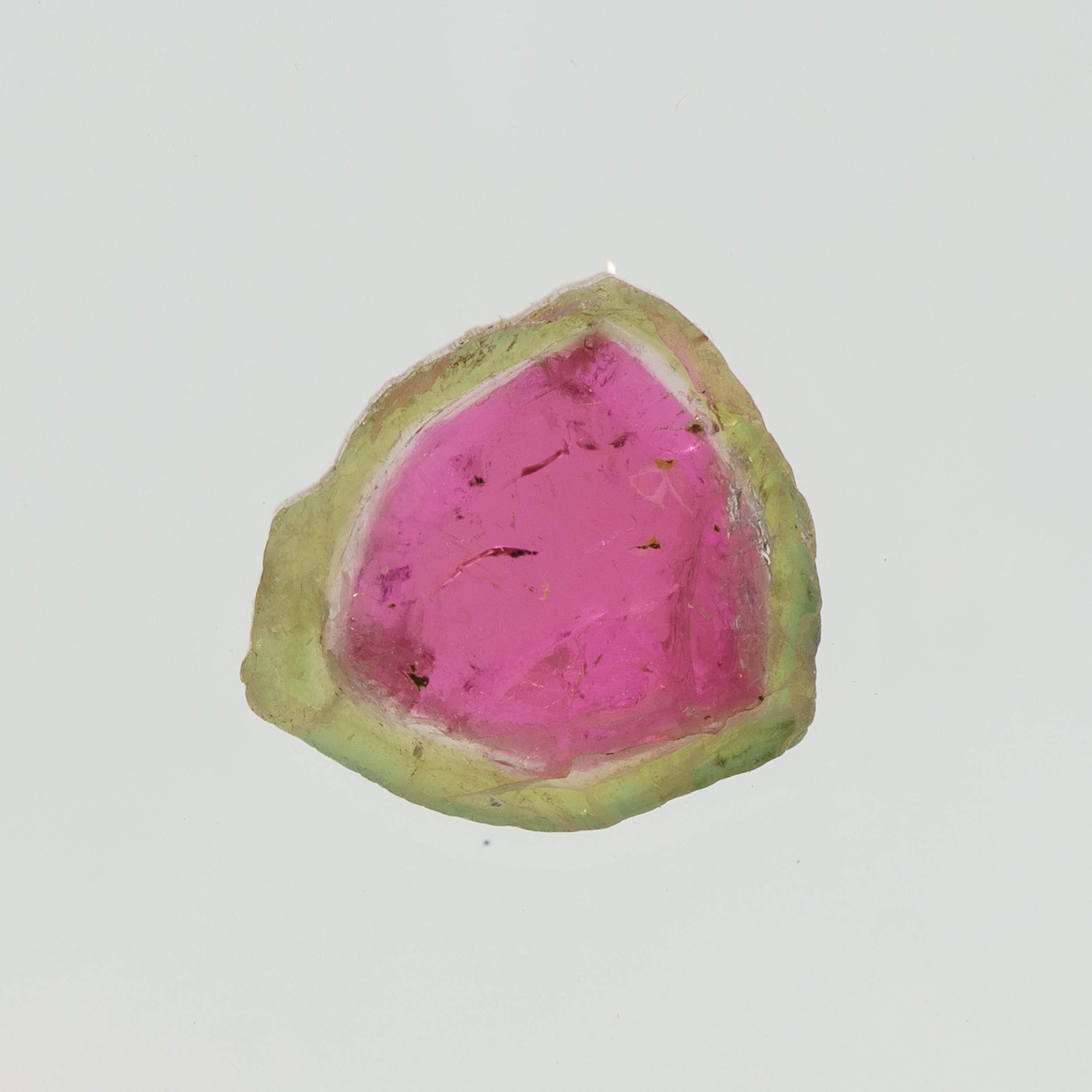 Watermelon Tourmaline Slice