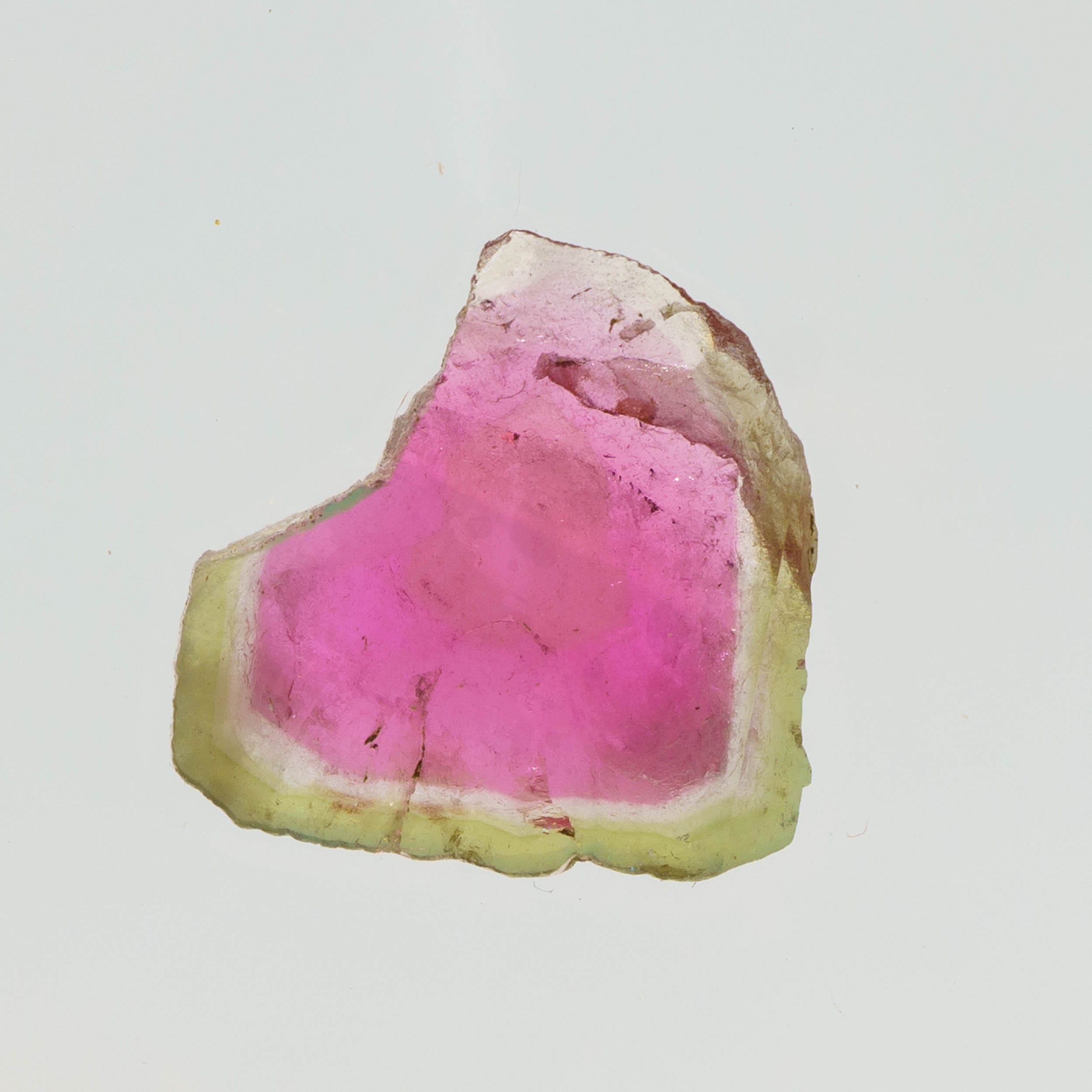 Watermelon Tourmaline Slice